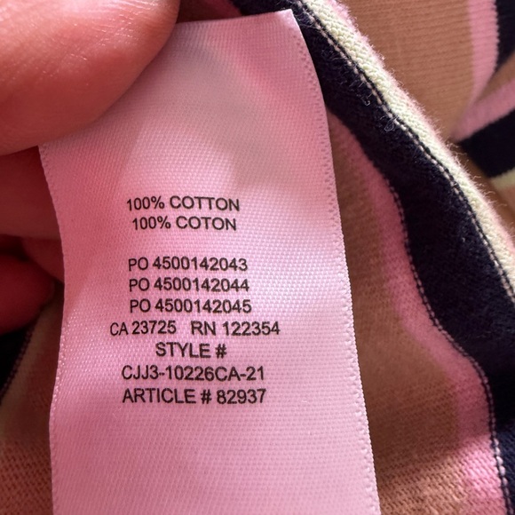 TNA Aritzia Cropped Long Sleeve Striped Tee - Picture 6 of 8